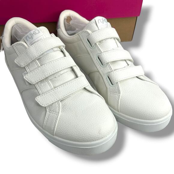 Ryka Viv Classic 2 Sneakers Size 10W Wide White Lifestey Trainers Hook & Loop - Picture 12 of 12